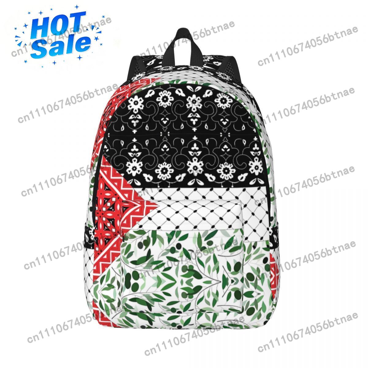 Bandiera palestinese con motiv - Canvas Backpack Casual recensione e prezzo