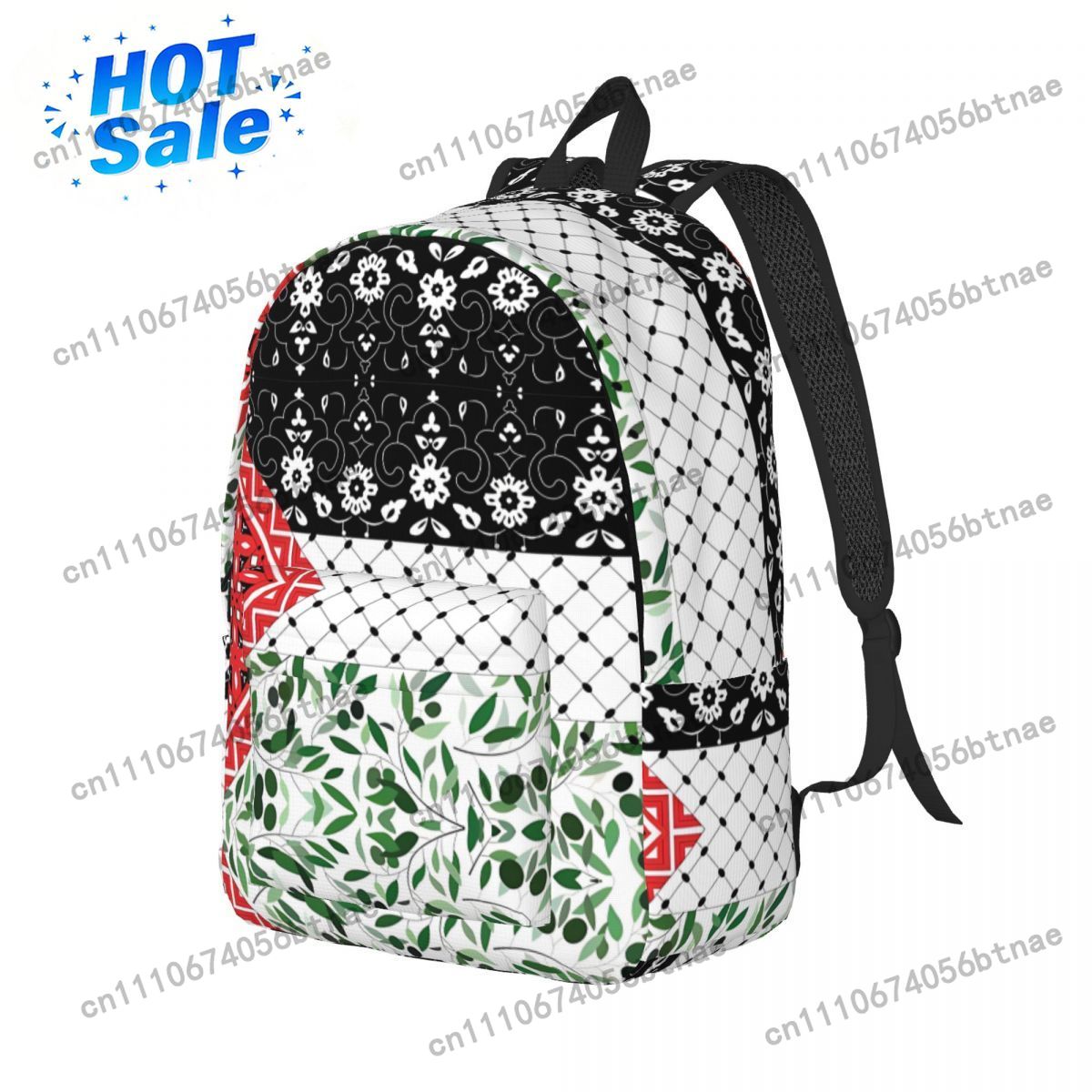 Bandiera palestinese con motiv - Canvas Backpack Casual recensione e prezzo