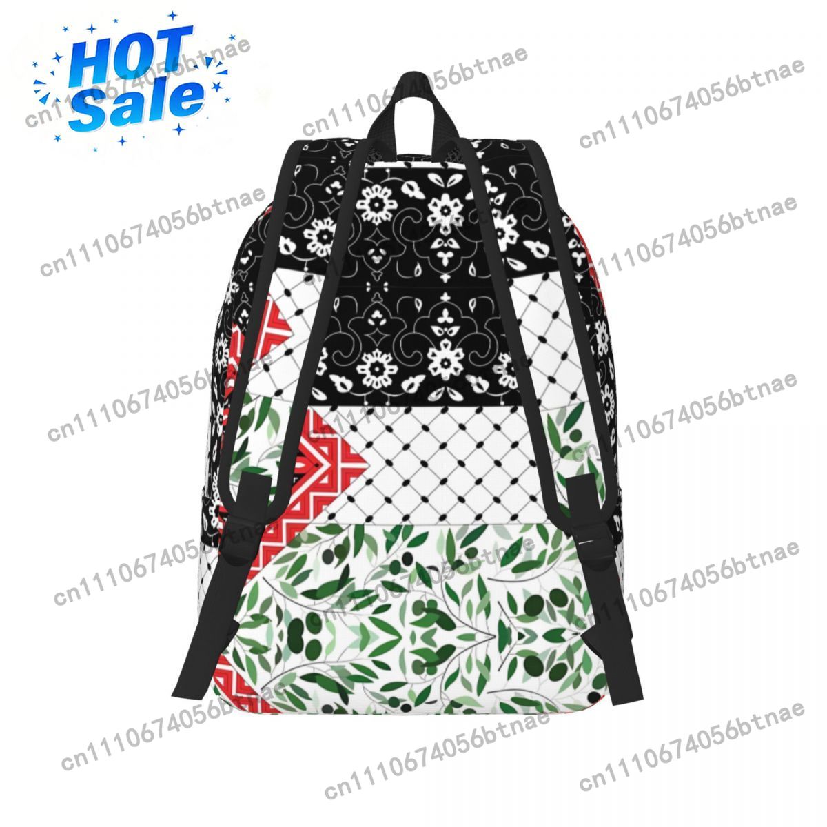 Bandiera palestinese con motiv - Canvas Backpack Casual recensione e prezzo